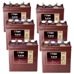 8-Volt Golf Cart Batteries - Trojan Battery 8V/170Ah T-875 (6-Pack, 48V)