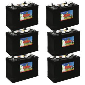 Crown 12-Volt Golf Cart Batteries (6-Pack, Fits 72V Carts)