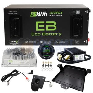 ECO BATTERY 48-Volt Lithium Golf Cart Batteries SLIM 105AH (Drop in Ready, Fits ALL Carts!)